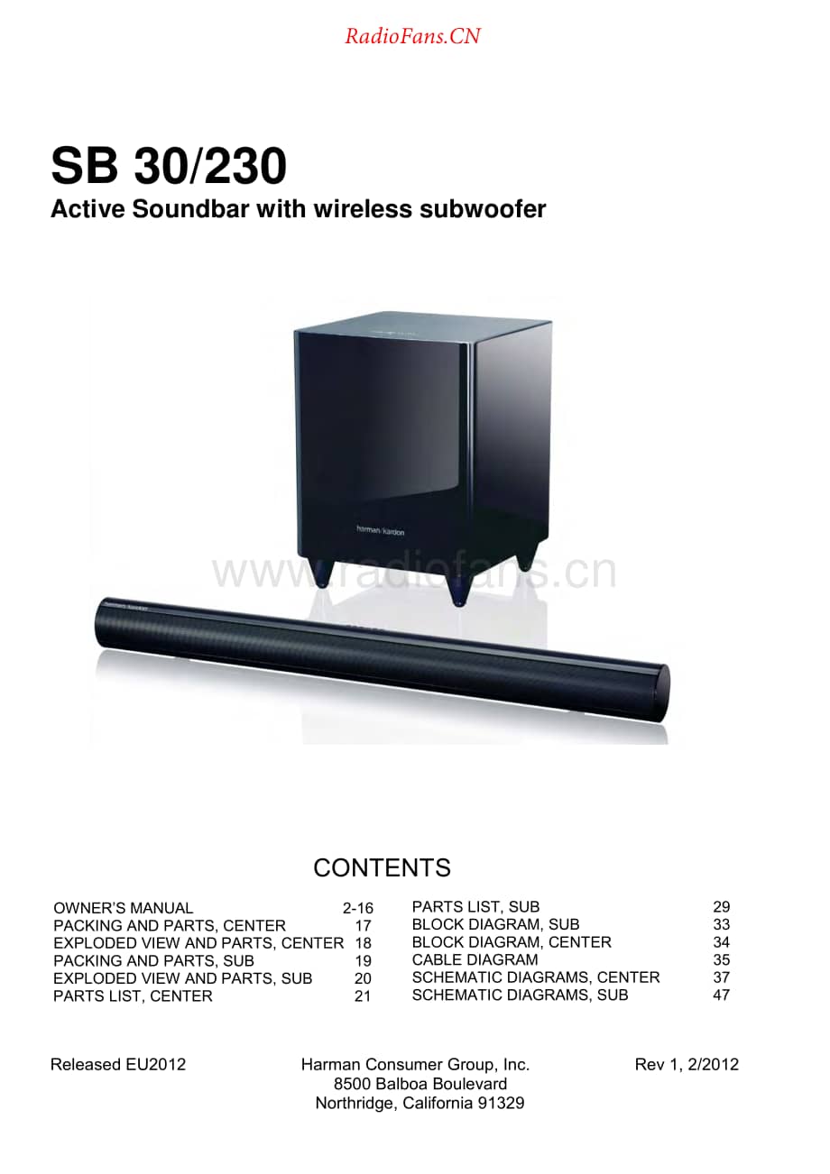 HarmanKardon-SB30.230-spk-sm维修电路原理图.pdf_第1页