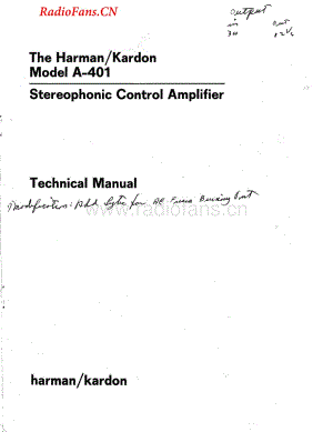 HarmanKardon-A401-int-sm维修电路图 手册.pdf