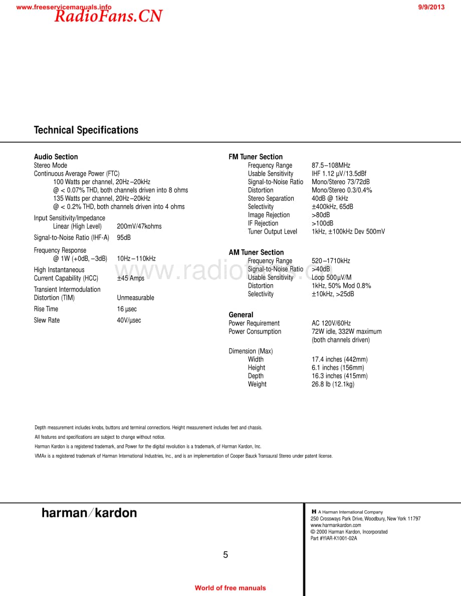 HarmanKardon-3370-rec-sm维修电路图 手册.pdf_第3页