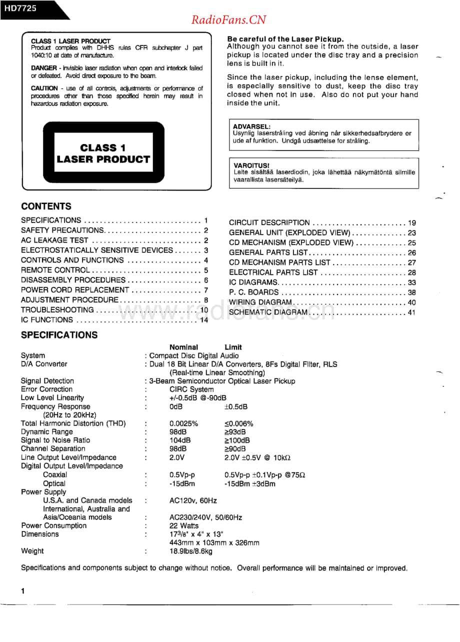 HarmanKardon-HD7725-cd-sm维修电路原理图.pdf_第2页