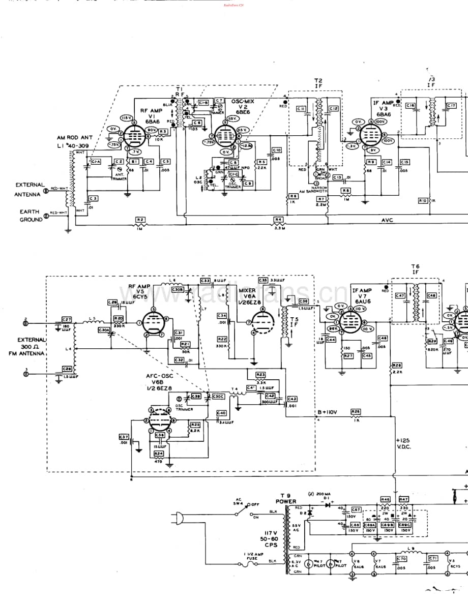 Heathkit-AJ10-tun-sch维修电路原理图.pdf_第1页