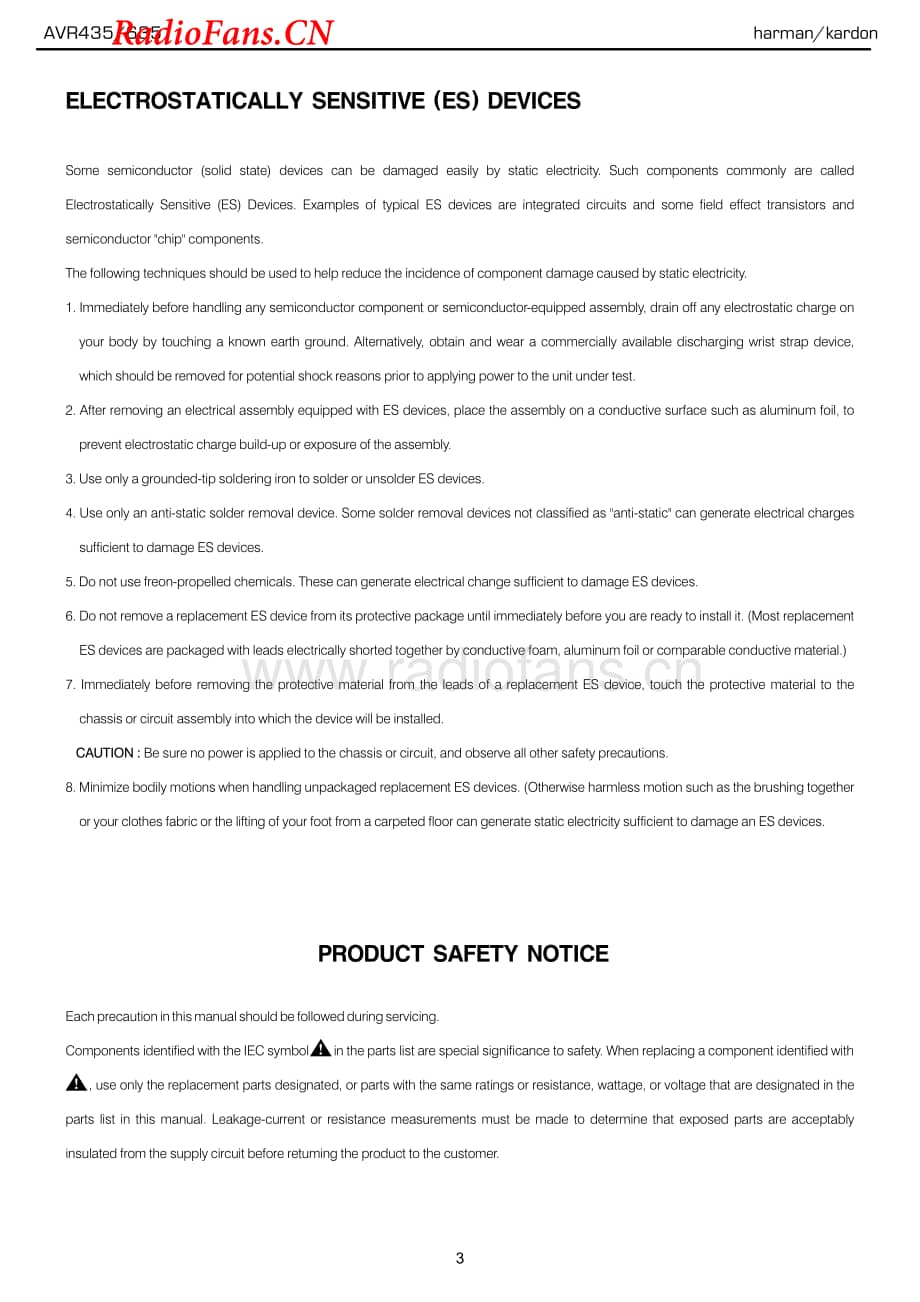 HarmanKardon-AVR435-avr-sm维修电路图 手册.pdf_第3页