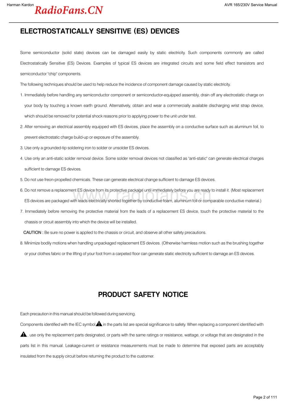 HarmanKardon-AVR165.230-avr-sm维修电路图 手册.pdf_第2页