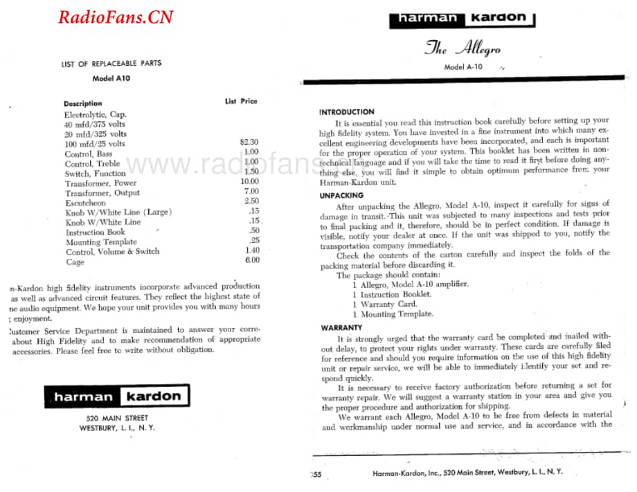 HarmanKardon-A10-int-sch维修电路图 手册.pdf_第1页