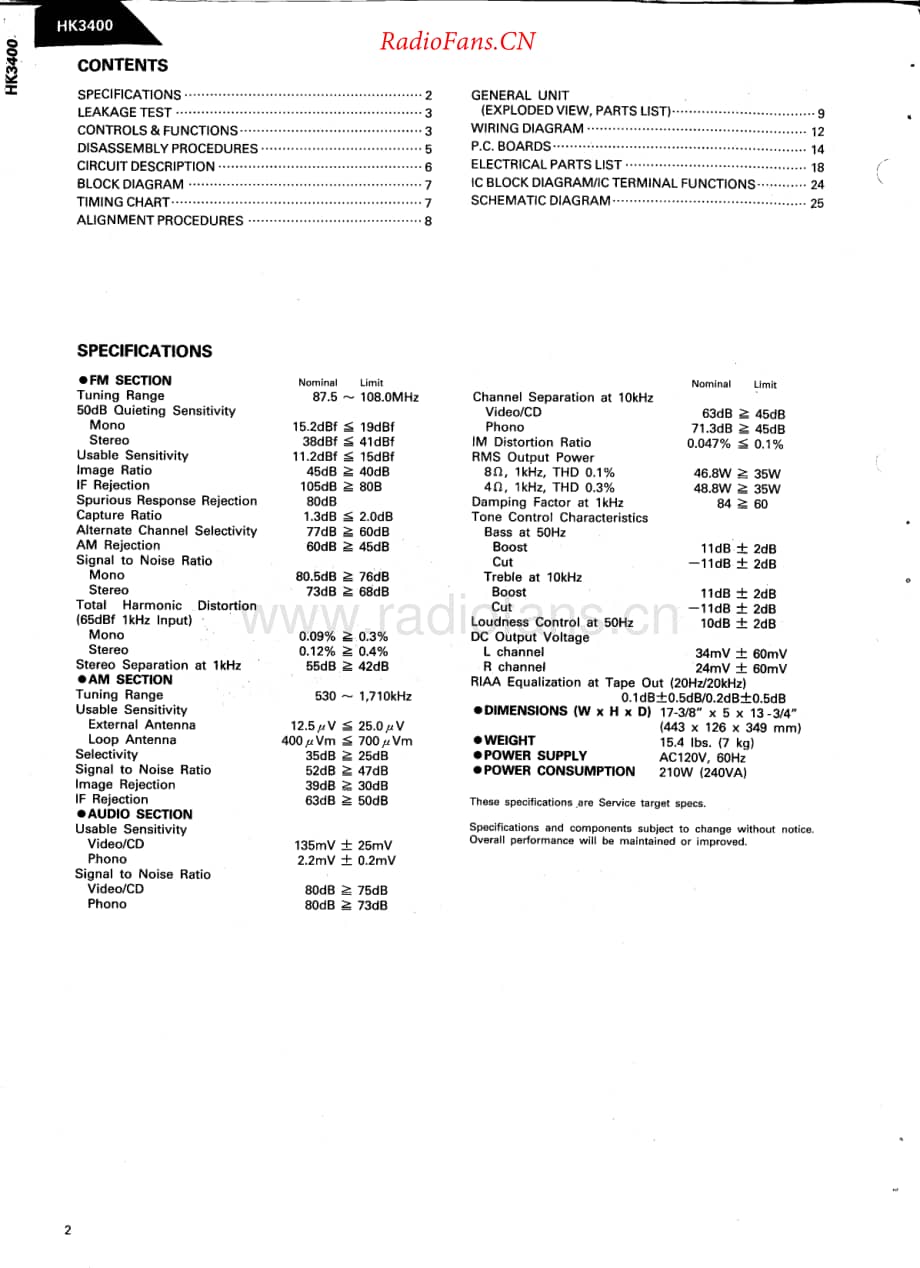 HarmanKardon-HK3400-rec-sch维修电路原理图.pdf_第2页