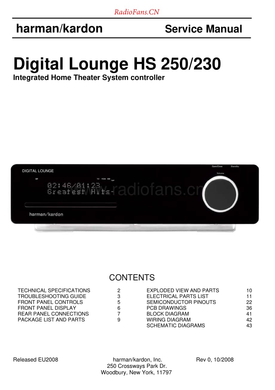 HarmanKardon-HS250.230-avr-sm维修电路原理图.pdf_第1页