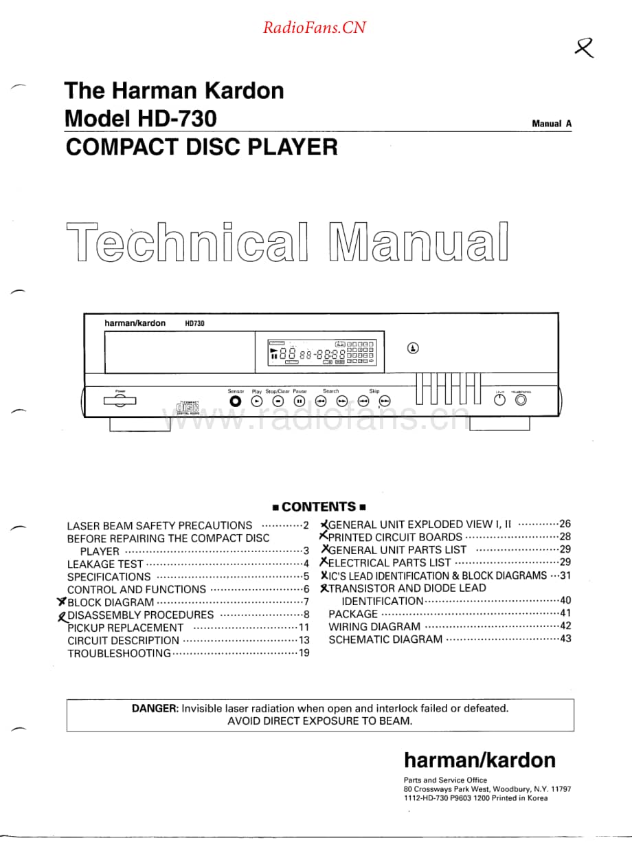 HarmanKardon-HD730-cd-sm维修电路原理图.pdf_第1页