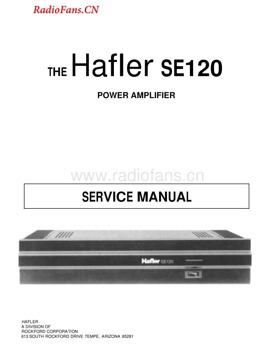 Hafler-SE120-pwr-sm维修电路图 手册.pdf_第1页