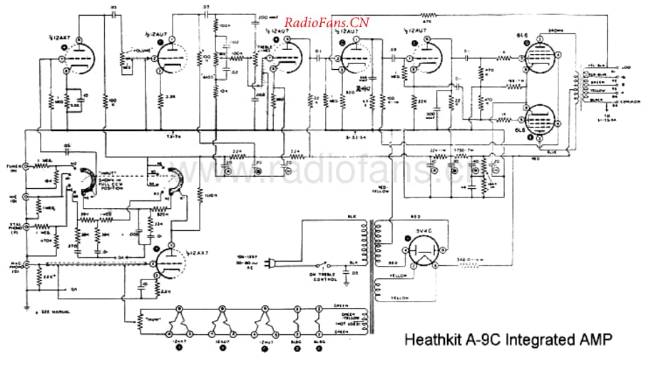 Heathkit-A9C-int-sch维修电路原理图.pdf_第1页