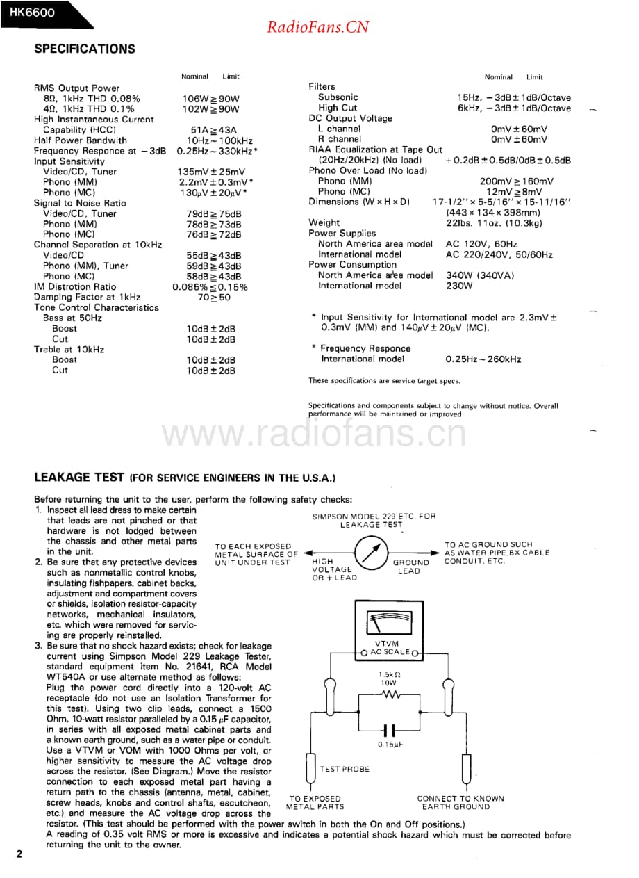 HarmanKardon-HK6600-int-sm维修电路原理图.pdf_第2页