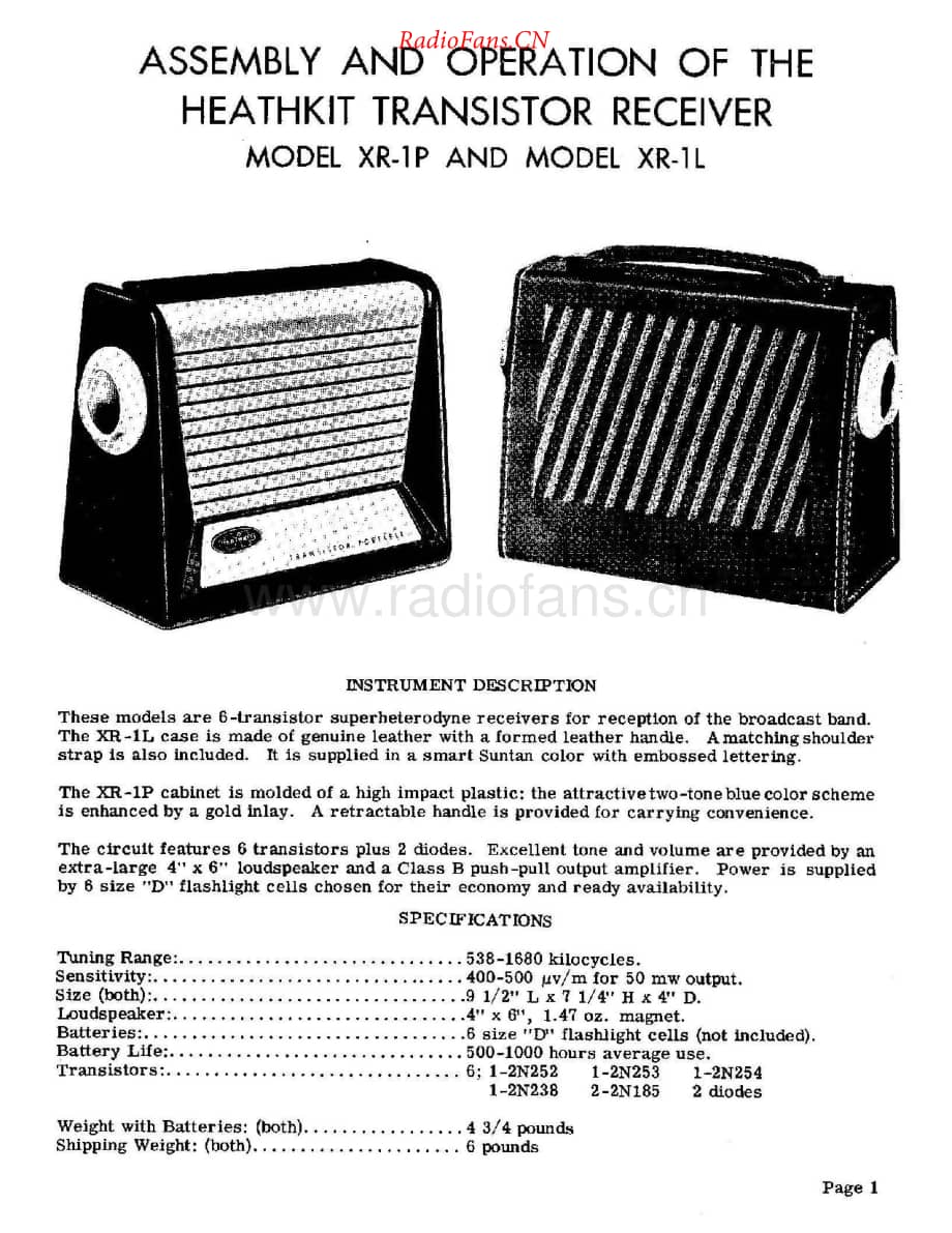 Heathkit-XR1-rec-sm维修电路原理图.pdf_第1页