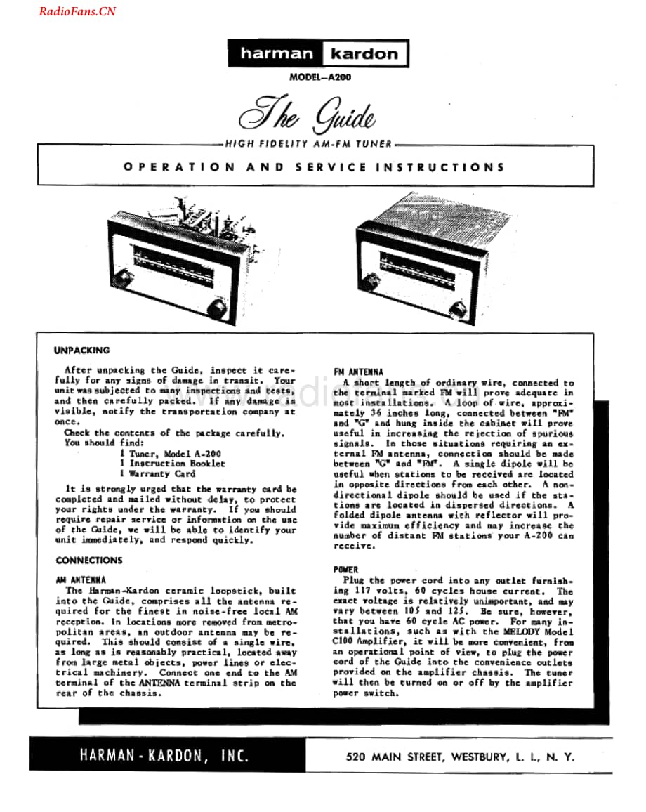 HarmanKardon-A200-tun-sm维修电路图 手册.pdf_第1页