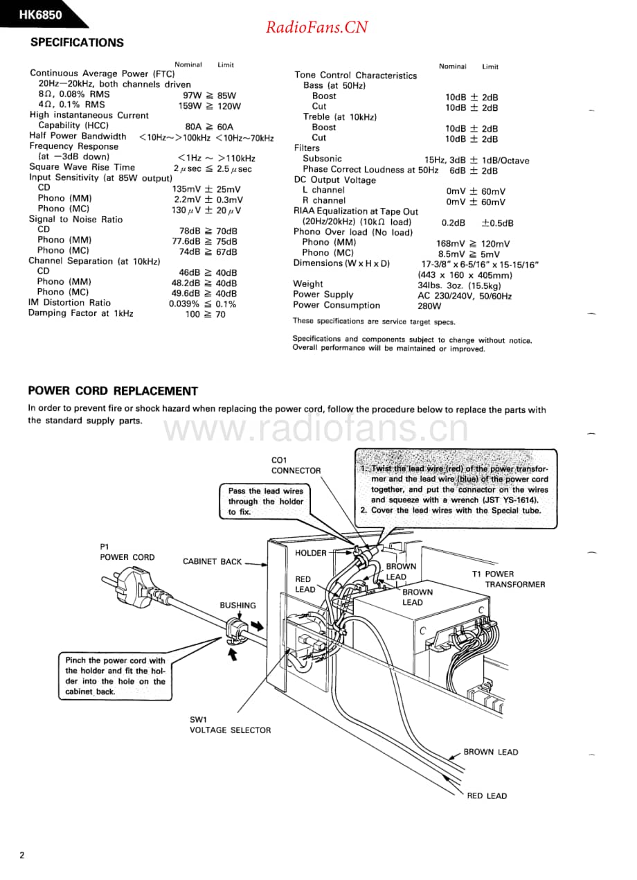 HarmanKardon-HK6850-int-sm维修电路原理图.pdf_第2页