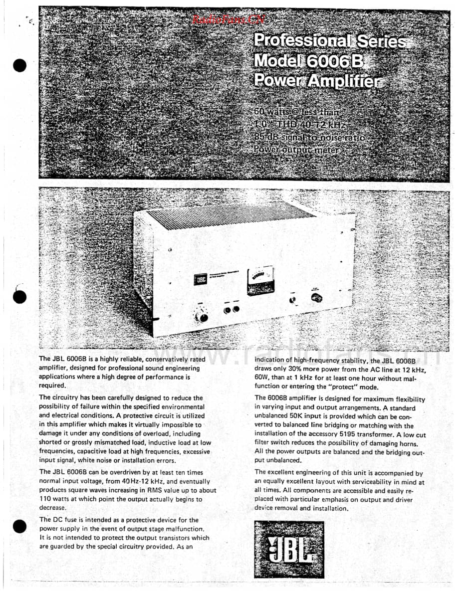 JBL-6006B-pwr-sch维修电路原理图.pdf_第1页