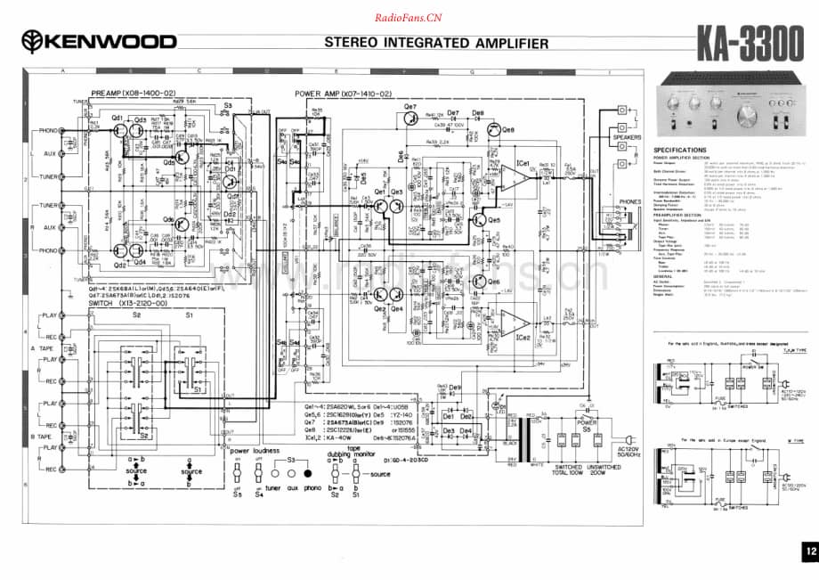 Kenwood-KA3300-int-sch维修电路原理图.pdf_第1页