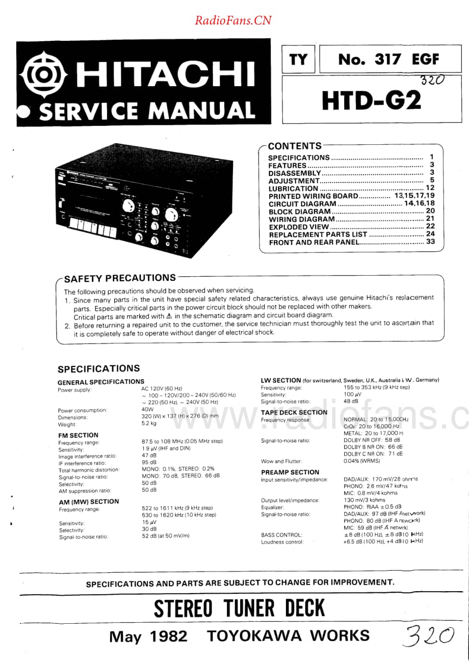 Hitachi-HTDG2-std-sm维修电路原理图.pdf_第1页