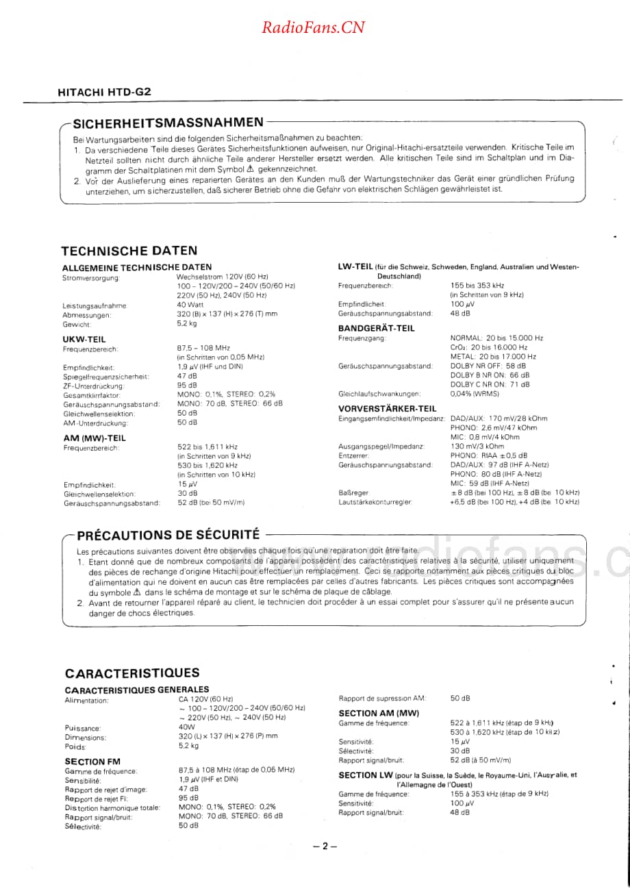 Hitachi-HTDG2-std-sm维修电路原理图.pdf_第2页