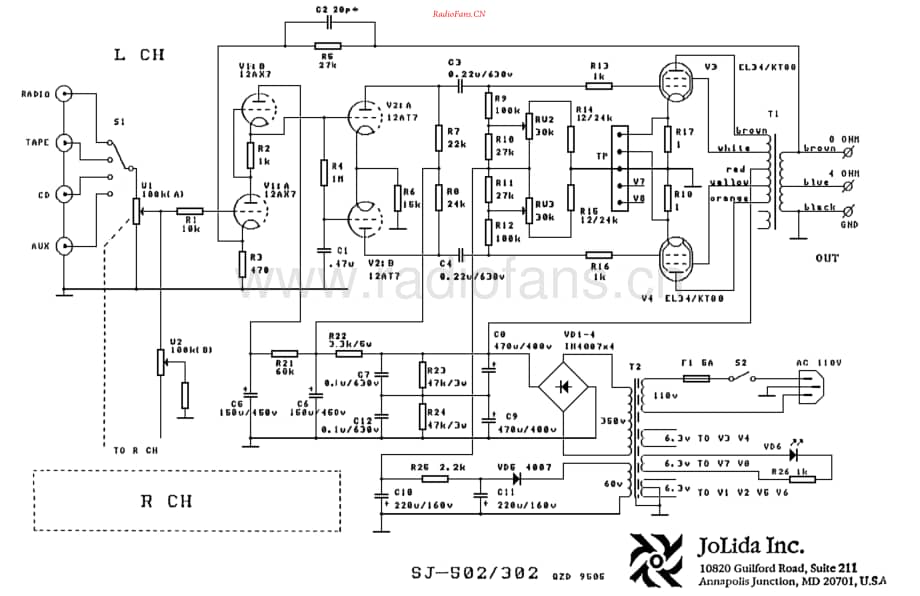 Jolida-SJ502A-int-sch维修电路原理图.pdf_第1页