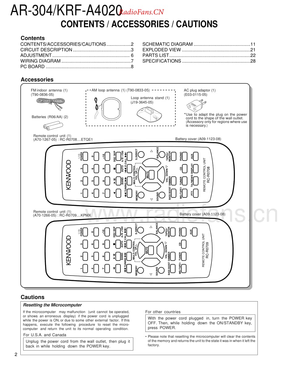 Kenwood-AR304-avr-sm维修电路原理图.pdf_第2页