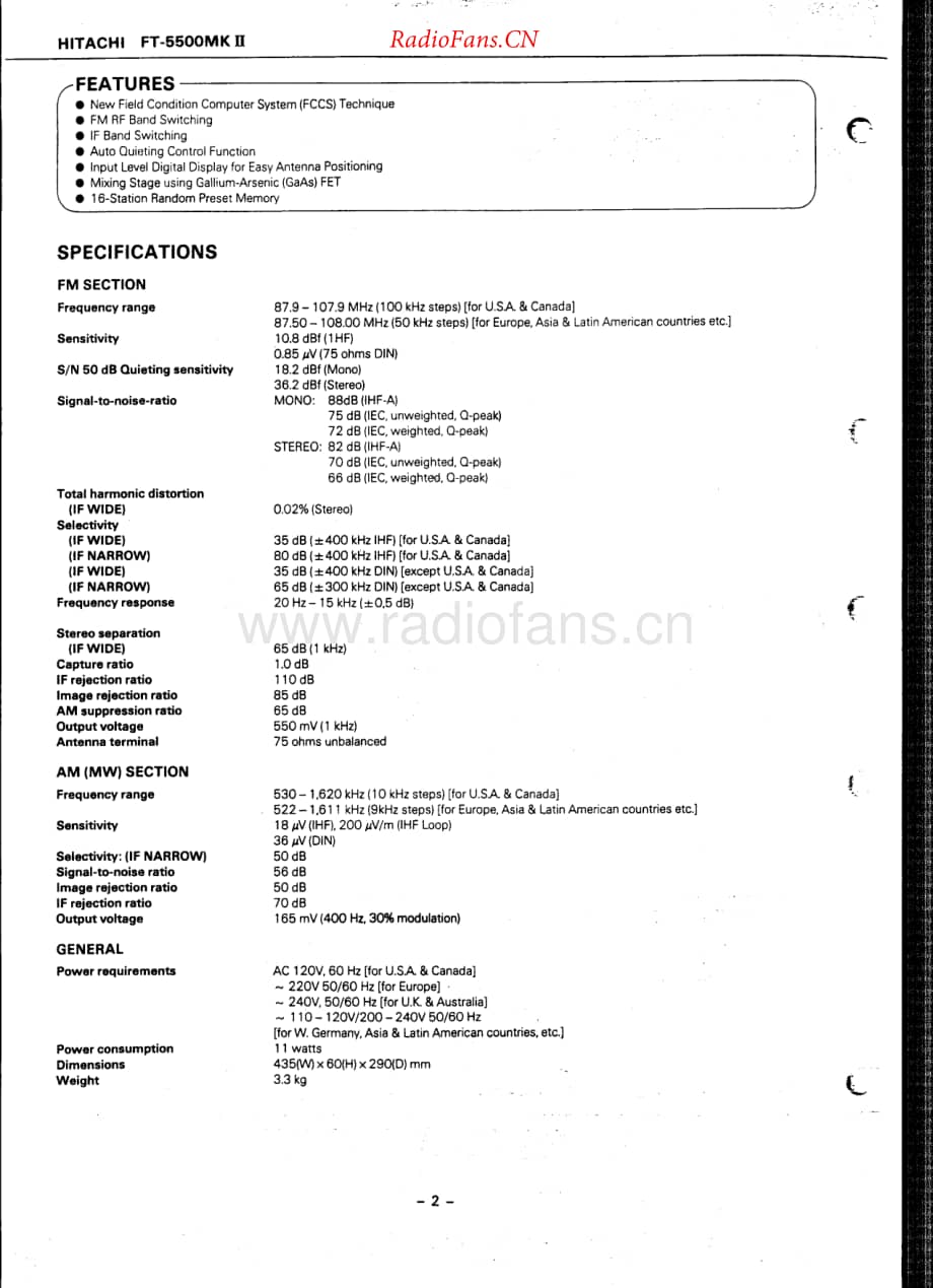 Hitachi-FT5500MK2-tun-sm维修电路原理图.pdf_第2页