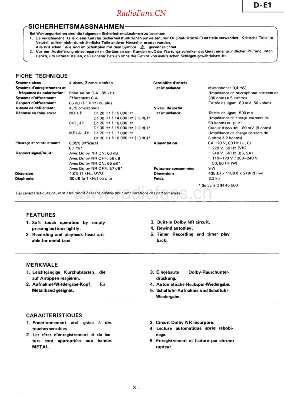 Hitachi-DE1-tape-sm维修电路原理图.pdf_第3页