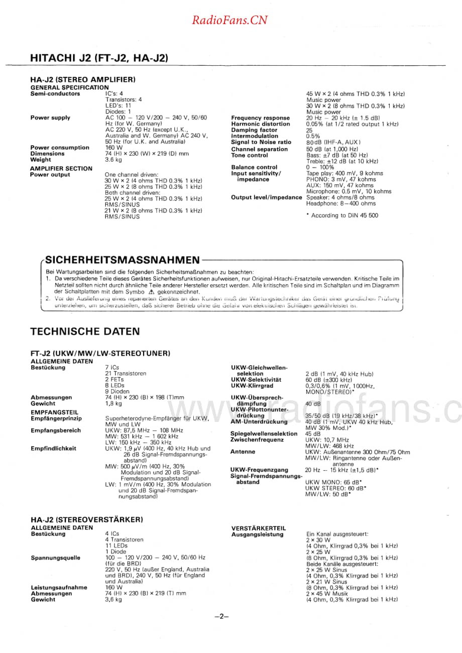 Hitachi-FTJ2-tun-sm维修电路原理图.pdf_第2页