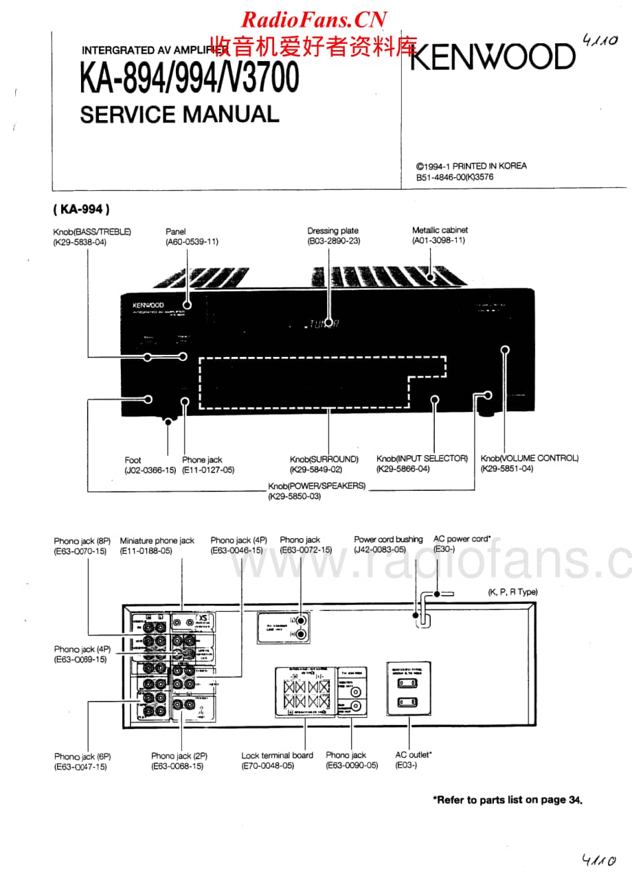 Kenwood-V3700-int-sm维修电路原理图.pdf_第1页