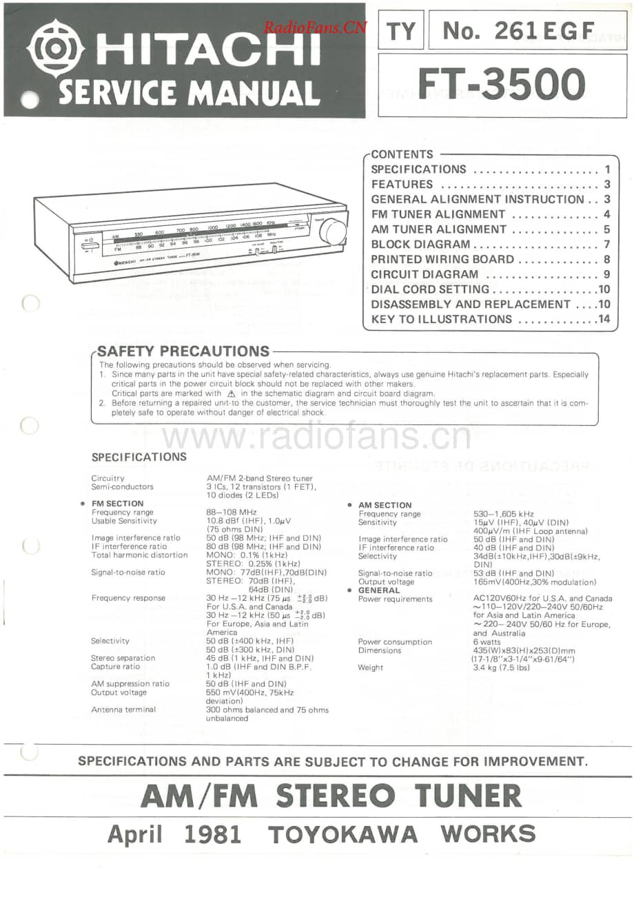 Hitachi-FT3500-tun-sm维修电路原理图.pdf_第1页