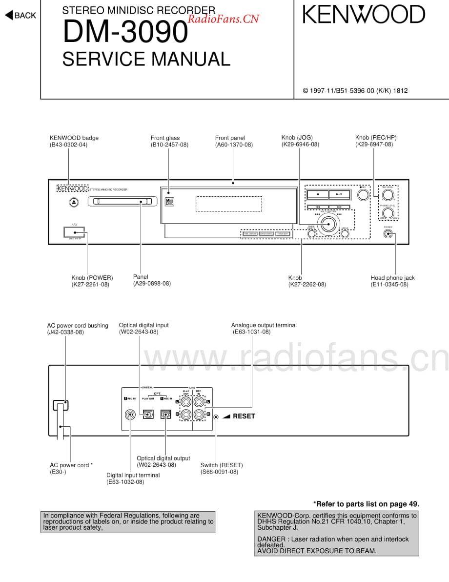 Kenwood-DM3090-md-sm维修电路原理图.pdf_第1页