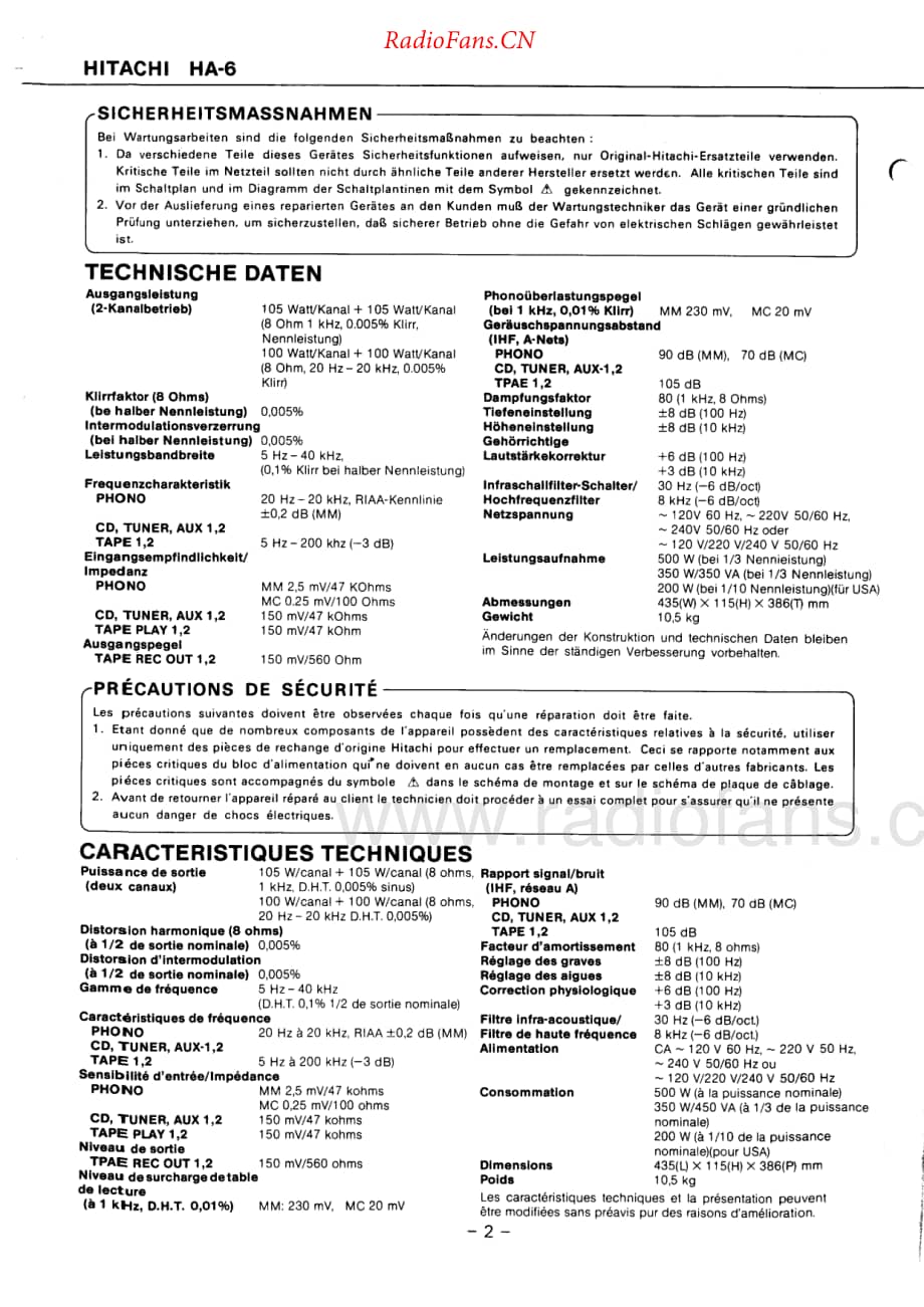 Hitachi-HA6-int-sm维修电路原理图.pdf_第2页