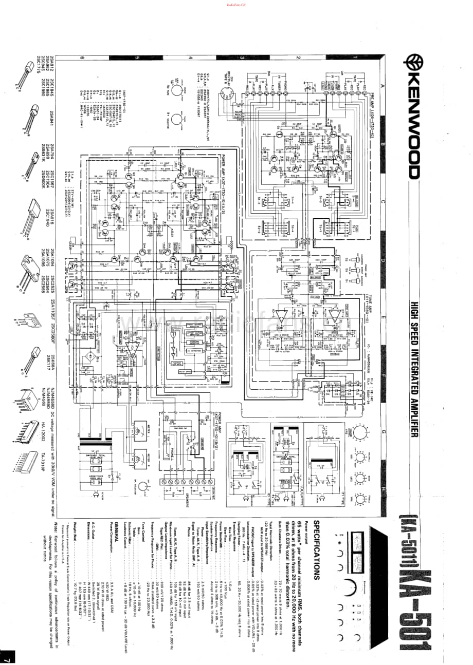 Kenwood-KA501-int-sch维修电路原理图.pdf_第1页