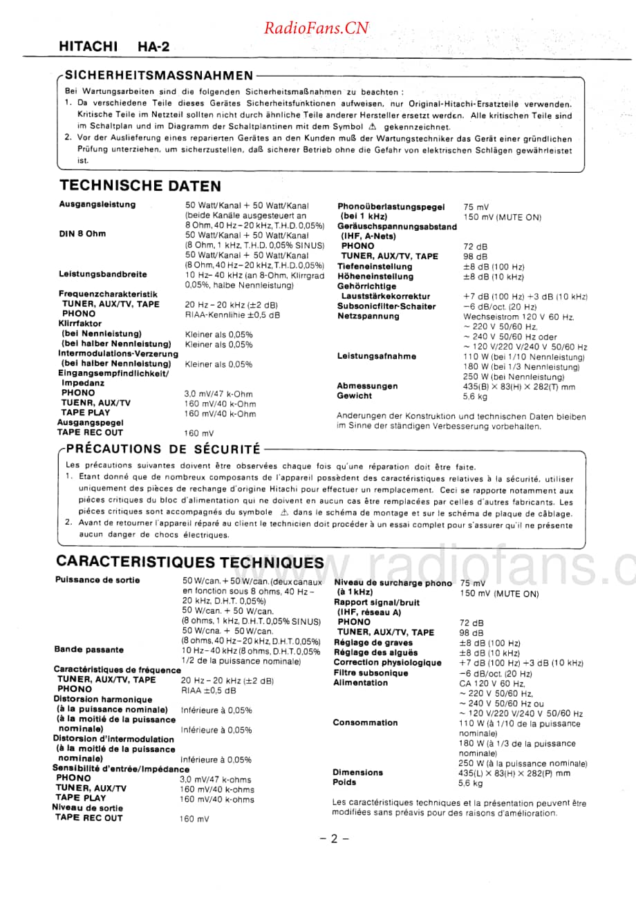 Hitachi-HA2-int-sm维修电路原理图.pdf_第2页