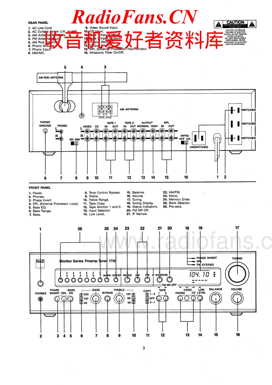 NAD-1700-pre-sm维修电路原理图.pdf_第3页