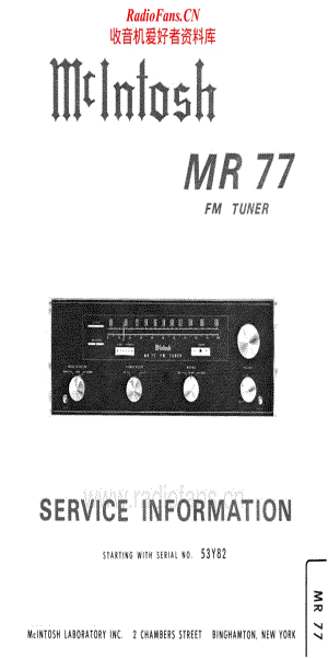 McIntosh-MR77B-tun-sch维修电路原理图.pdf