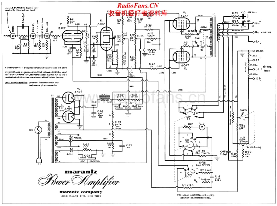 Marantz-Model2-pwr-sch维修电路原理图.pdf_第1页