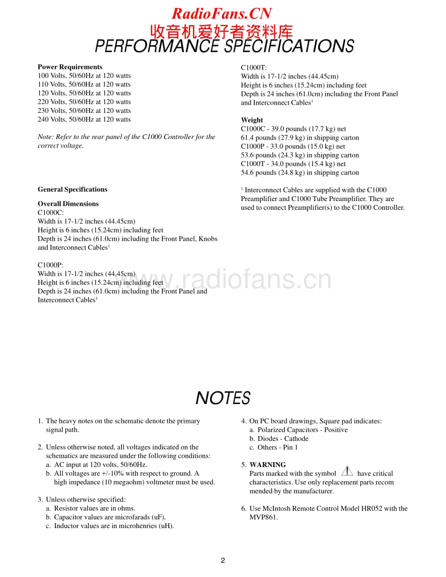 McIntosh-C1000P-pre-sm维修电路原理图.pdf_第2页