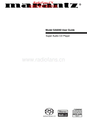 Marantz-SA8260-sacd-om维修电路原理图.pdf