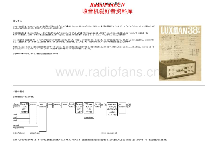 Luxman-SQ38FD-int-sm维修电路原理图.pdf_第1页