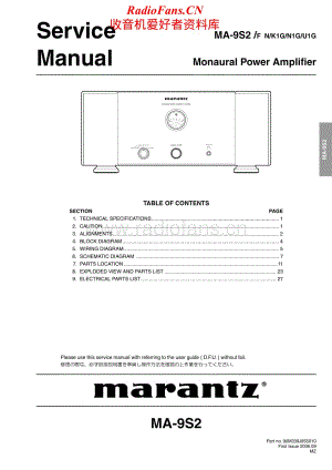 Marantz-MA9S2-pwr-sm维修电路原理图.pdf