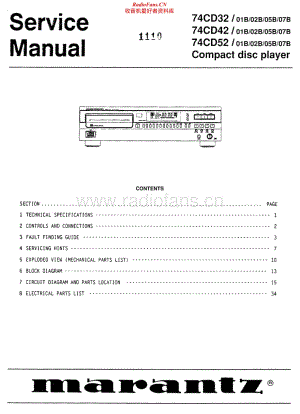 Marantz-CD32-cd-sm维修电路原理图.pdf