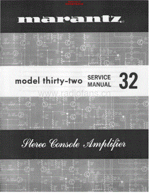 Marantz-Model32-int-sm维修电路原理图.pdf