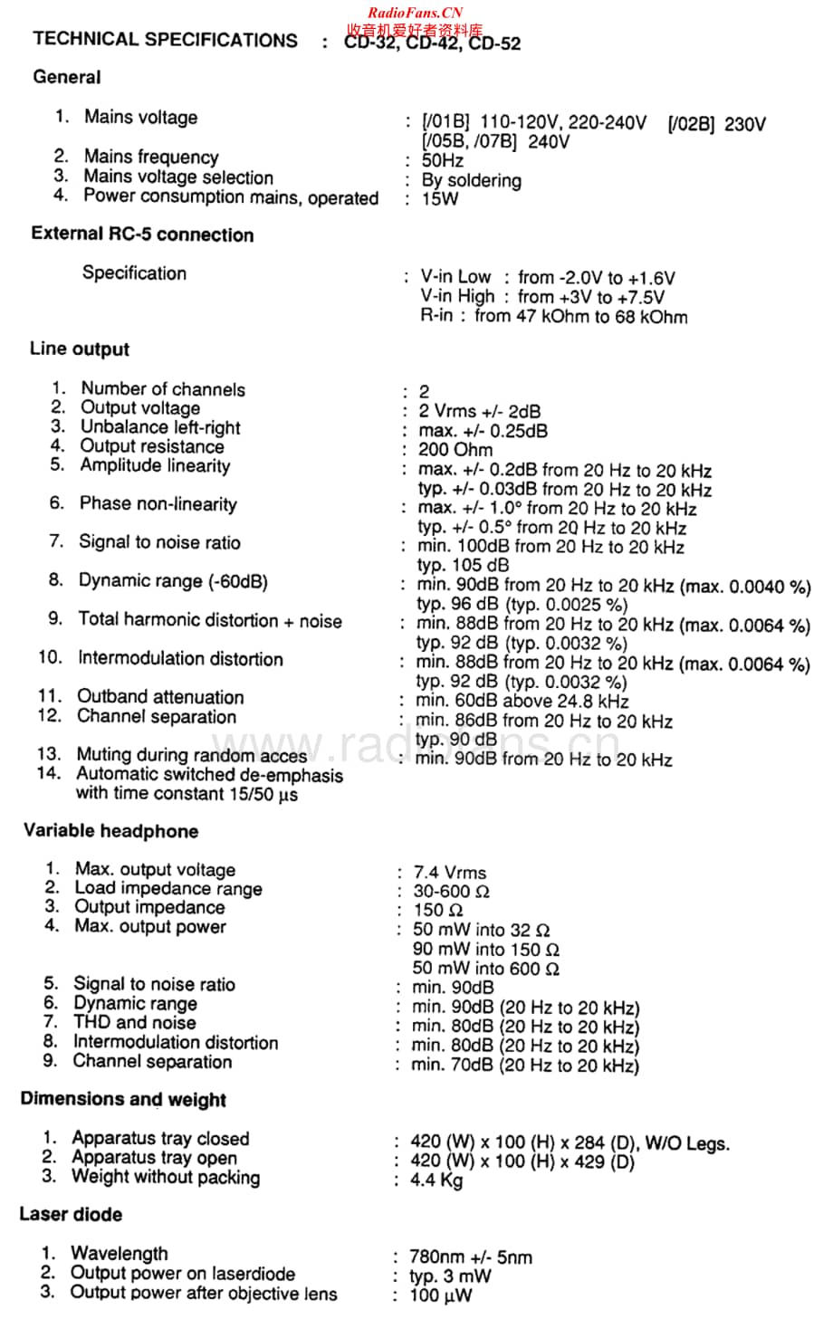 Marantz-CD52-cd-sm维修电路原理图.pdf_第2页