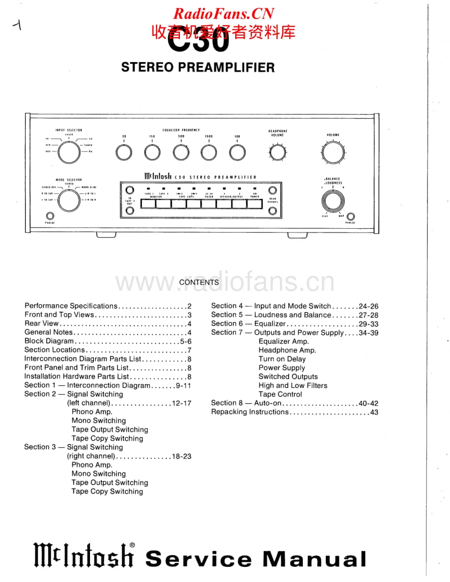 McIntosh-C30-pre-sm维修电路原理图.pdf_第1页