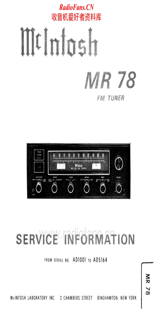 McIntosh-MR78A-tun-sch维修电路原理图.pdf