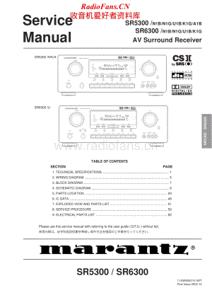 Marantz-SR5300-avr-sm维修电路原理图.pdf