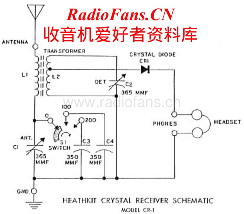 Heathkit-CR-1-Schematic-2电路原理图.pdf_第1页