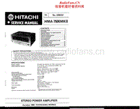 Hitachi-HMA-7500_Mk2-Service-Manual电路原理图.pdf