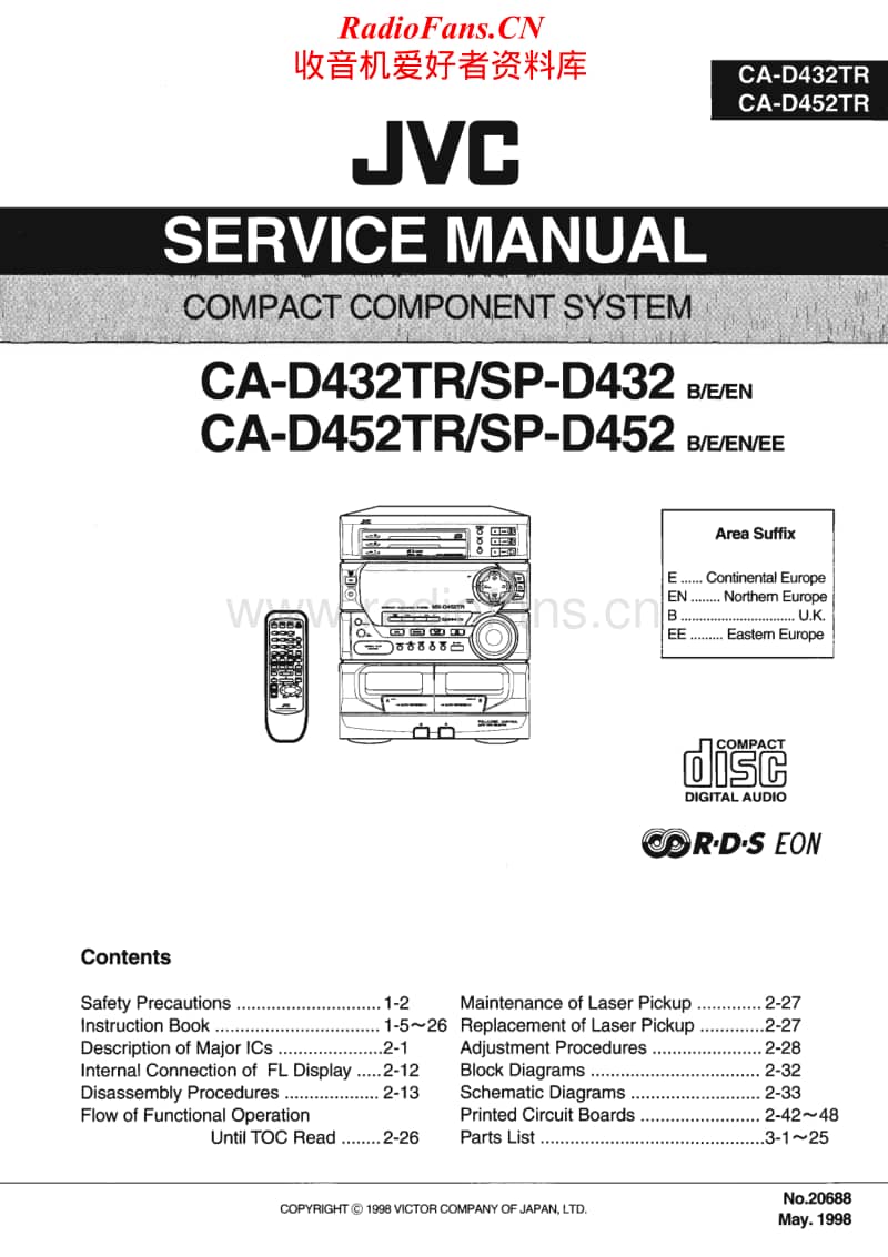 Jvc-CAD-452-TR-Service-Manual电路原理图.pdf_第1页