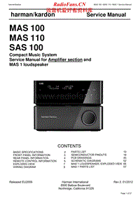 Harman-Kardon-SAS-100-Service-Manual电路原理图.pdf