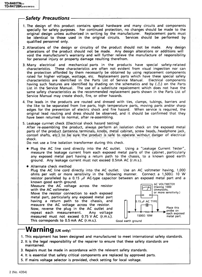 Jvc-TDR-461-TN-Service-Manual电路原理图.pdf_第2页